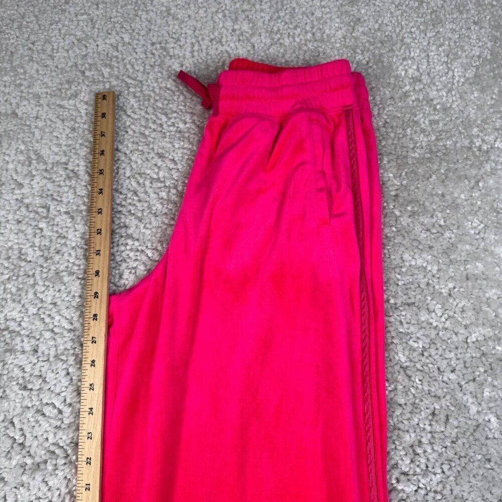 Aerie Bright Lights Velour High Waisted Wide Leg Pants Rose Pink - Picture 9 of 10